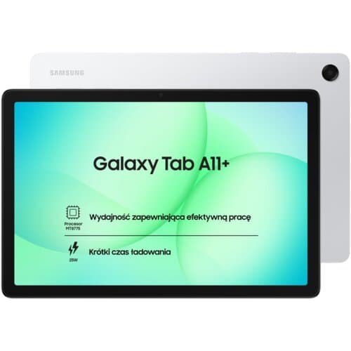 Tablet SAMSUNG Galaxy Tab A11+ 10.9" 6/128 GB 5G Wi-Fi Srebrny