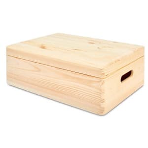 Pinus Skrzynka drewniana z wieczkiem M