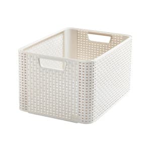 Curver Koszyk Rattan Style L 32l kremowy
