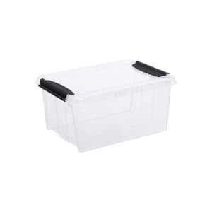 Pojemnik PRO BOX 14 l z pokrywą transparentny