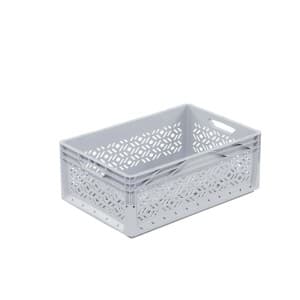 Pojemnik EUROBOX perforowany szary 42 l