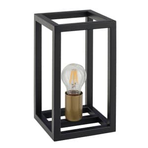Lampa stołowa VIGO czarno-złota 1x60W E27