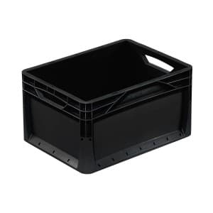 Pojemnik Eurobox 20L czarny 100% recykling