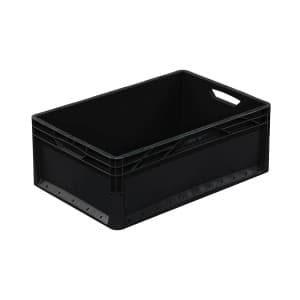 Pojemnik Eurobox 42L czarny 100% recykling