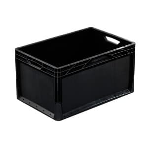Pojemnik Eurobox 62L czarny 100% recykling