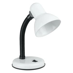 DPM Lampka biurkowa 1xE27 40W biała