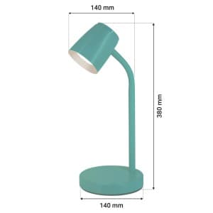 ORO Lampka biurkowa LED VERO 4,5W 3000K 405lm niebieska