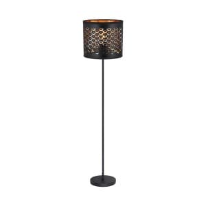Eko-Light Lampa podłogowa MORGAN 1xE27 15W LED czarna