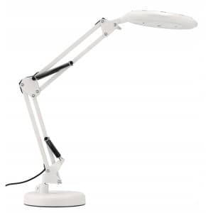 DPM Lampka biurkowa LED z lupą 8W 2700-6000K 450lm biała